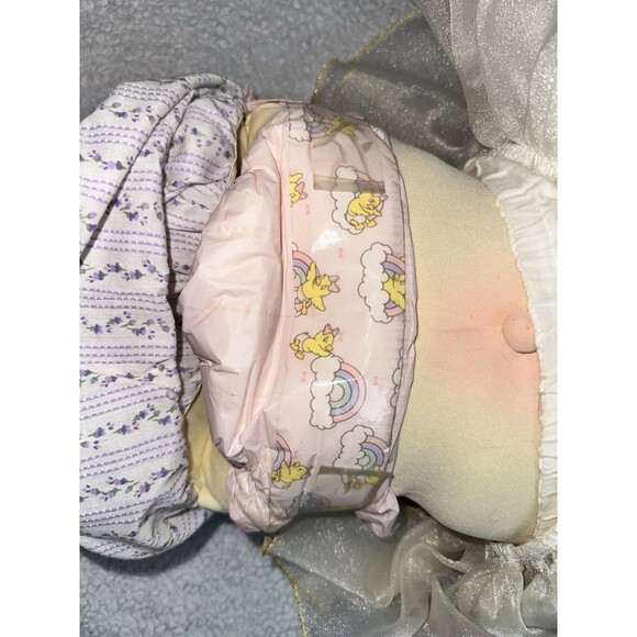 Soft Sculpture Cabbage Patch Kid Doll Blonde Curly Hair Pony Tail 1978 - Picture 14 of 14